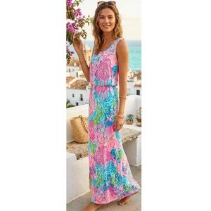 Lilly Pulitzer Tria Maxi Dress Let’s Cha Cha Holy Grail